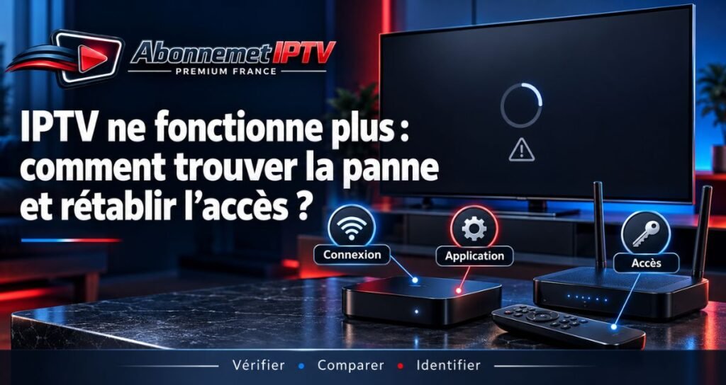 IPTV ne fonctionne plus | comment trouver la panne et rétablir l’accès ?